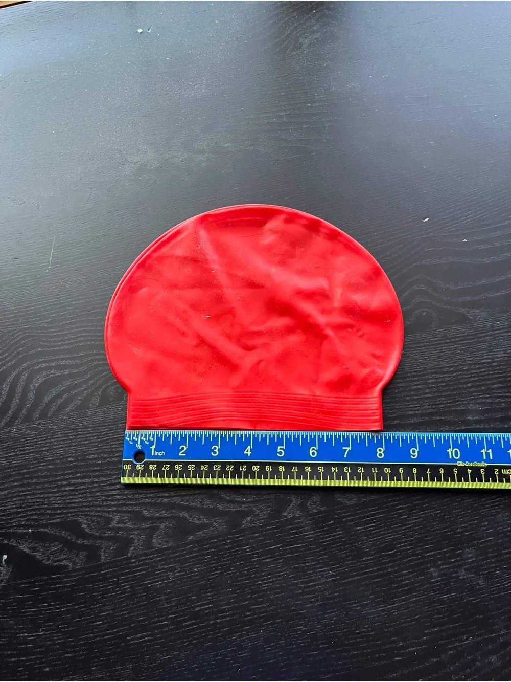 Red Latex Swimming Swim Cap Adult Size Waterproof Pool Gear x2